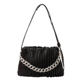 Vintage Leather Handbag Chain Crossbody Pouch Bag