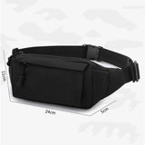 Men's Vintage Fanny Pack Shoulder Bag 3 Pockets Nylon Waist Belt School