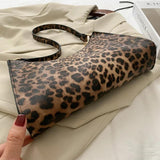 Cow Print Underarm Bag Handbag Minimalist Shoulder Bag
