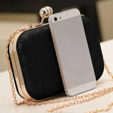 Evening Party Handbag Wedding Clutch Bag with Chain