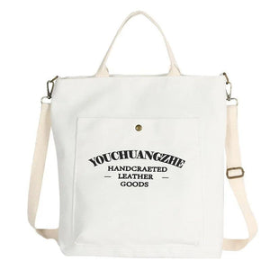 Canvas Crossbody Bags for Women Letters Casual School Shoulder