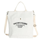 Canvas Crossbody Bags for Women Letters Casual School Shoulder