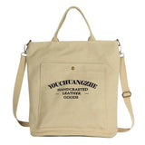 Canvas Crossbody Bags for Women Letters Casual School Shoulder