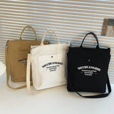 Canvas Crossbody Bags for Women Letters Casual School Shoulder