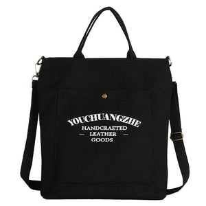 Canvas Crossbody Bags for Women Letters Casual School Shoulder