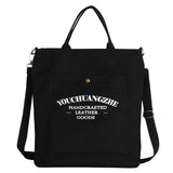 Canvas Crossbody Bags for Women Letters Casual School Shoulder