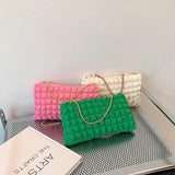 Women's Fashioni Pleated Shoulder Bag Chain Strap Crossbody Bags