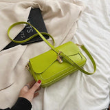 Women Underarm Bag Texture All-match Shoulder Bags Ladies Solid Handbag