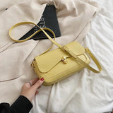 Women Underarm Bag Texture All-match Shoulder Bags Ladies Solid Handbag