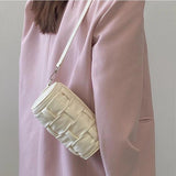 Barrel-shaped Women's Shoulder Bags Soft PU Leather Ladies Crossbody Bags