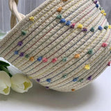 Women Shoulder Tote Bag Lovely Vegetable Basket Handbag Shopper Bag