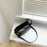Woman Small Square Bag Ins Handbag PU Leather Ladies Crossbody Shoulder Bag Tide