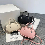 Women Shoulder Bag Handbags Solid Pu Leather Top Handle Crossbody Bags