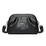 Vintage Soft Crossbody Bag Multi-layer Casual Messenger Bag