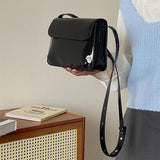 Women's Patent Leather Underarm Bag Crossbody Messenger Purse