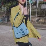 Shoulder Bags Women French Style Soft Vintage Retro PU Leather