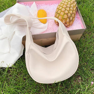 Dumpling Bag Women PU Leather Crossbody Messenger Handbag