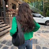 Dumpling Bag Women PU Leather Crossbody Messenger Handbag