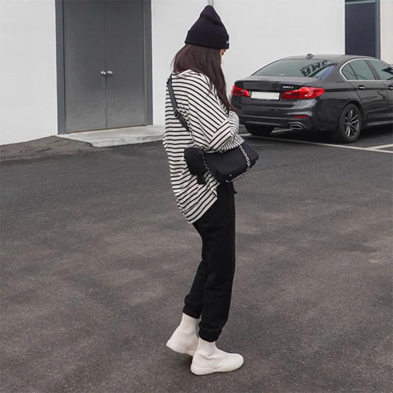 Casual Nylon Crossbody Handbags with Chain Strap 3 in 1 Satchels Bags for Women