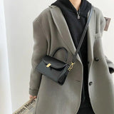 Female PU Leather Crossbody Bag with Senior Sense