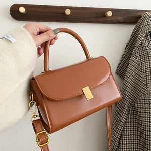Female PU Leather Crossbody Bag with Senior Sense