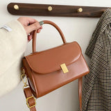 Female PU Leather Crossbody Bag with Senior Sense