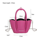 Litchi Pattern Ladies Petal Shoulder Purses Candy Women Hand Bags