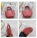 Litchi Pattern Ladies Petal Shoulder Purses Candy Women Hand Bags