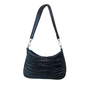 Shoulder Bags Women Pleated Chain High Street Handbags Retro Party Ulzzang
