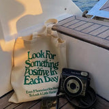 Large-capacity Canvas Shoulder Bag Women Casual Letter Print In Handbag Versatil