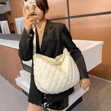 Stylish Lingge Tote Bag for Women, Large Capacity Shoulder Bag