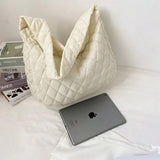 Stylish Lingge Tote Bag for Women, Large Capacity Shoulder Bag
