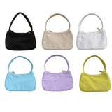 D0LF Women Nylon Underarm Bag Vintage Ladies Small Shoulder Bags Female Tote Pur