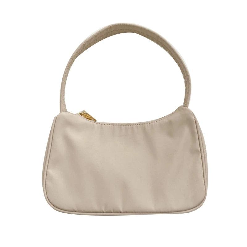 D0LF Women Nylon Underarm Bag Vintage Ladies Small Shoulder Bags Female Tote Pur