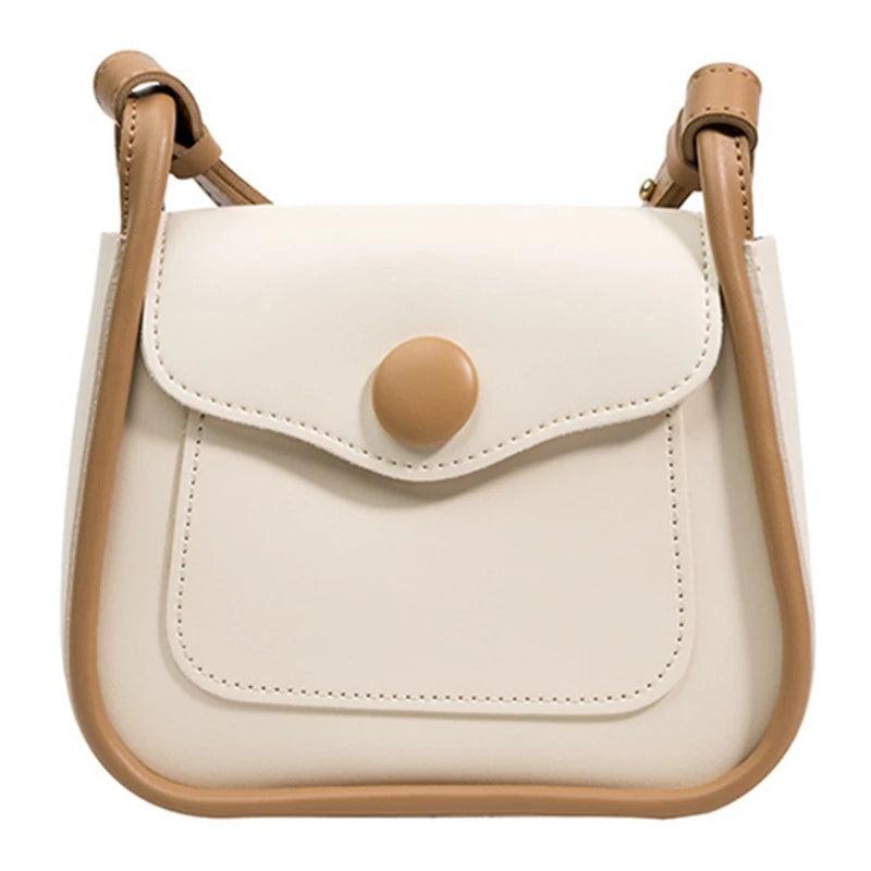 Retro Small Shoulder Bag Women PU Leather Crossbody Phone Bag Girls