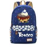 Anime Totoro Casual Backpack Student Schoolbag Canvas High Teenger