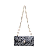 ASHINE Retro PU Leather Ladies Underarm Bags Snake