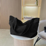 Spring Autum Women Corduroy Shoulder Bag Casual Tote Female Eco Crossbody Bag