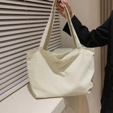 Spring Autum Women Corduroy Shoulder Bag Casual Tote Female Eco Crossbody Bag