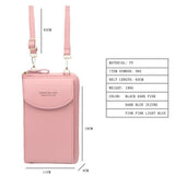 Soft Leather Crossbody Phone Purse for Women