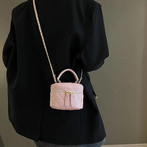 Quilted Chains Flap Handbag Mini Clutch Lipstick Shoulder Purse