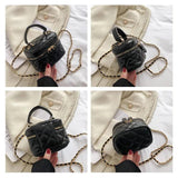 Quilted Chains Flap Handbag Mini Clutch Lipstick Shoulder Purse