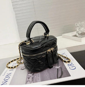 Quilted Chains Flap Handbag Mini Clutch Lipstick Shoulder Purse