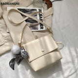 Female Large Capacity Messenger Bag Solid Tote