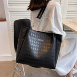 Large Leather Tote Bag for Women - Versatile Shoulder Handbag