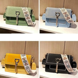 Women's Broadband Shoulder Small Square Bags Cat Tassel Messenger Bag