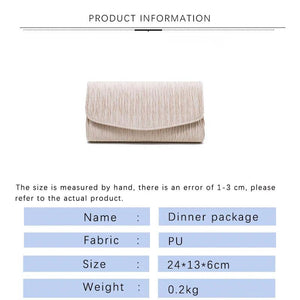 Solid Handbags for Woman Ladies Clutch Bags
