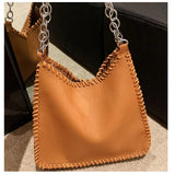 Large-Capacity Retro Women's Underarm Chain Shoulder Tote Bag