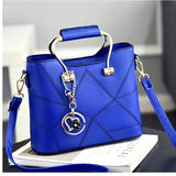 Sweet PU Leather Shoulder Bag Women Satchel Crossbody Tote Handbag