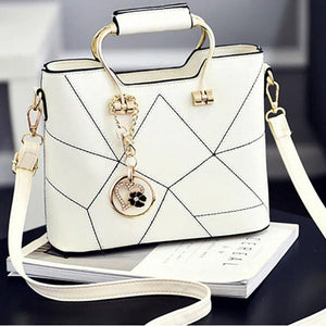 Sweet PU Leather Shoulder Bag Women Satchel Crossbody Tote Handbag